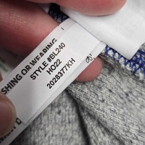 J.Crew Mens Waffle Knit Henley Shirt Medium Gray Blue Oarsman Thermal - Picture 7 of 11